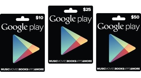 Buy Google Play gift cards at jerrycards.com