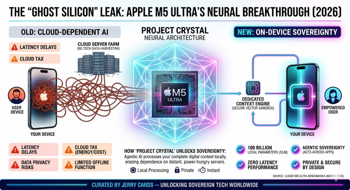 Apple M5 Ultra Project Crystal - Cloud vs On-Device AI Sovereignty