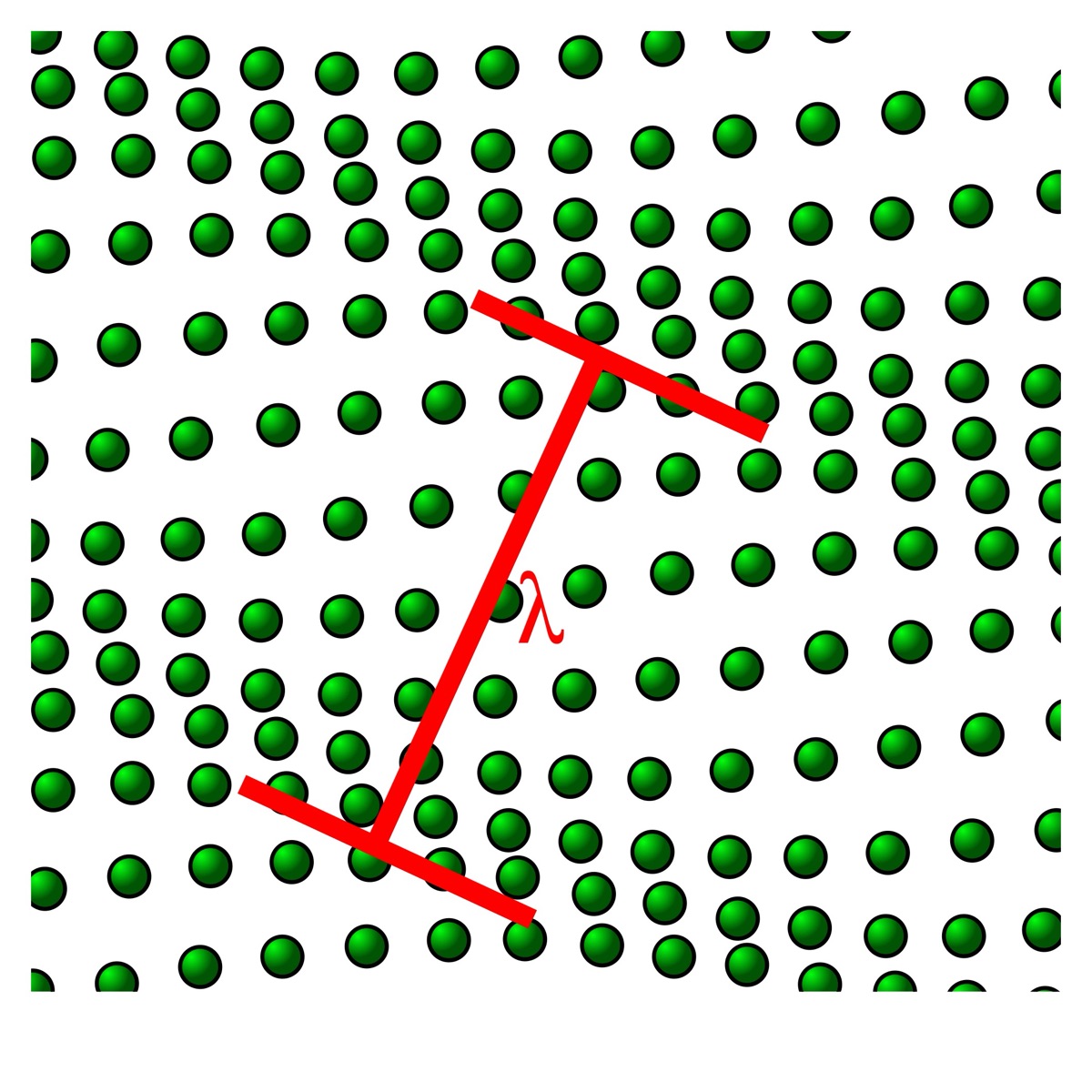 Illustration of a wave rippling through a crystal lattice of atoms - a phonon, the quantum particle of sound - representing the McGill quantum sound device (a schematic illustration, not the actual experimental chip).